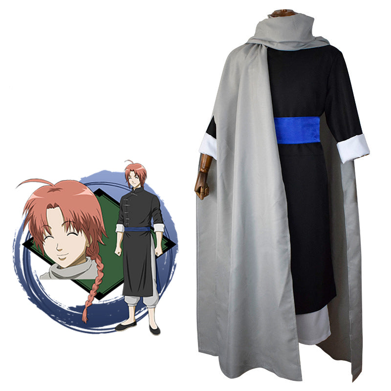 Anime Silver Soul/Gintama Kamui Cosplay Costume With Cloak Halloween Carnival Outfit