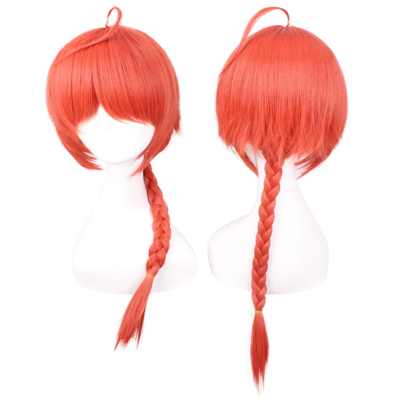 Anime Silver Soul/Gintama Kamui Cosplay Wigs Orange Costume Accessories