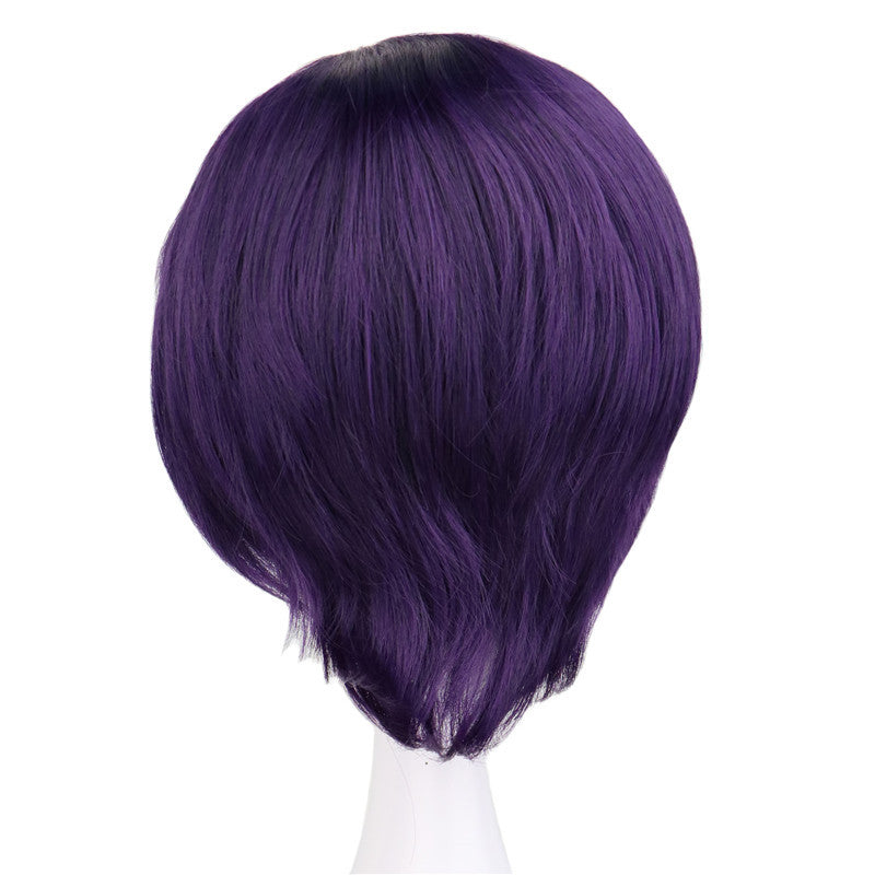 Anime Silver Soul/Gintama Shinsuke Takasugi Cosplay Wigs Purple Short Wigs