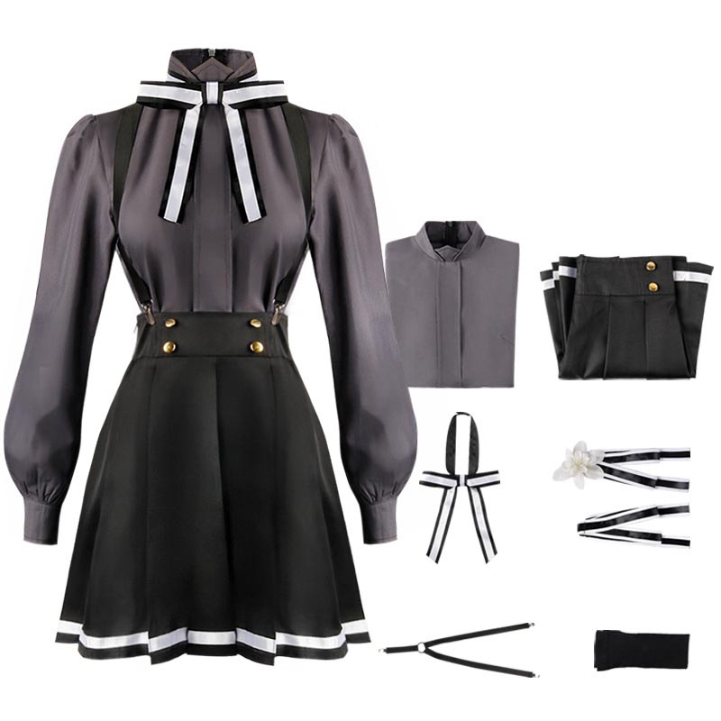 Anime Spy Classroom Costume Flower Garden Hanazono Lily Cosplay Costume Uniform Dress
