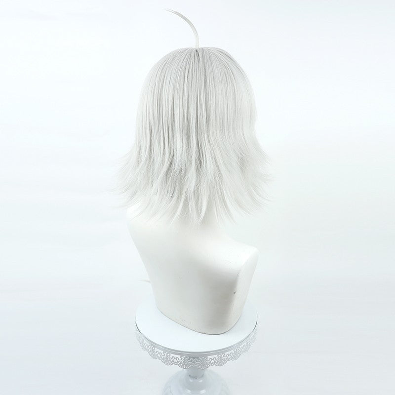 Anime Spy Classroom Costume Glint Monika Cosplay Wigs Silver Ponytail Wig