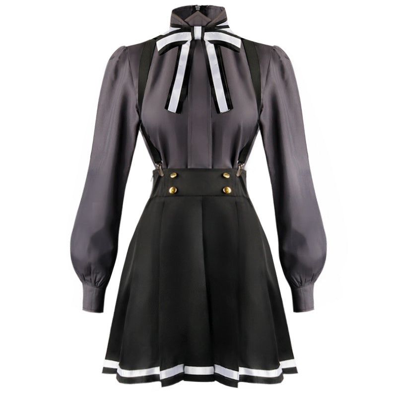 Anime Spy Classroom Costume Glint Monika Costume With Shawl Halloween Carnival Costume