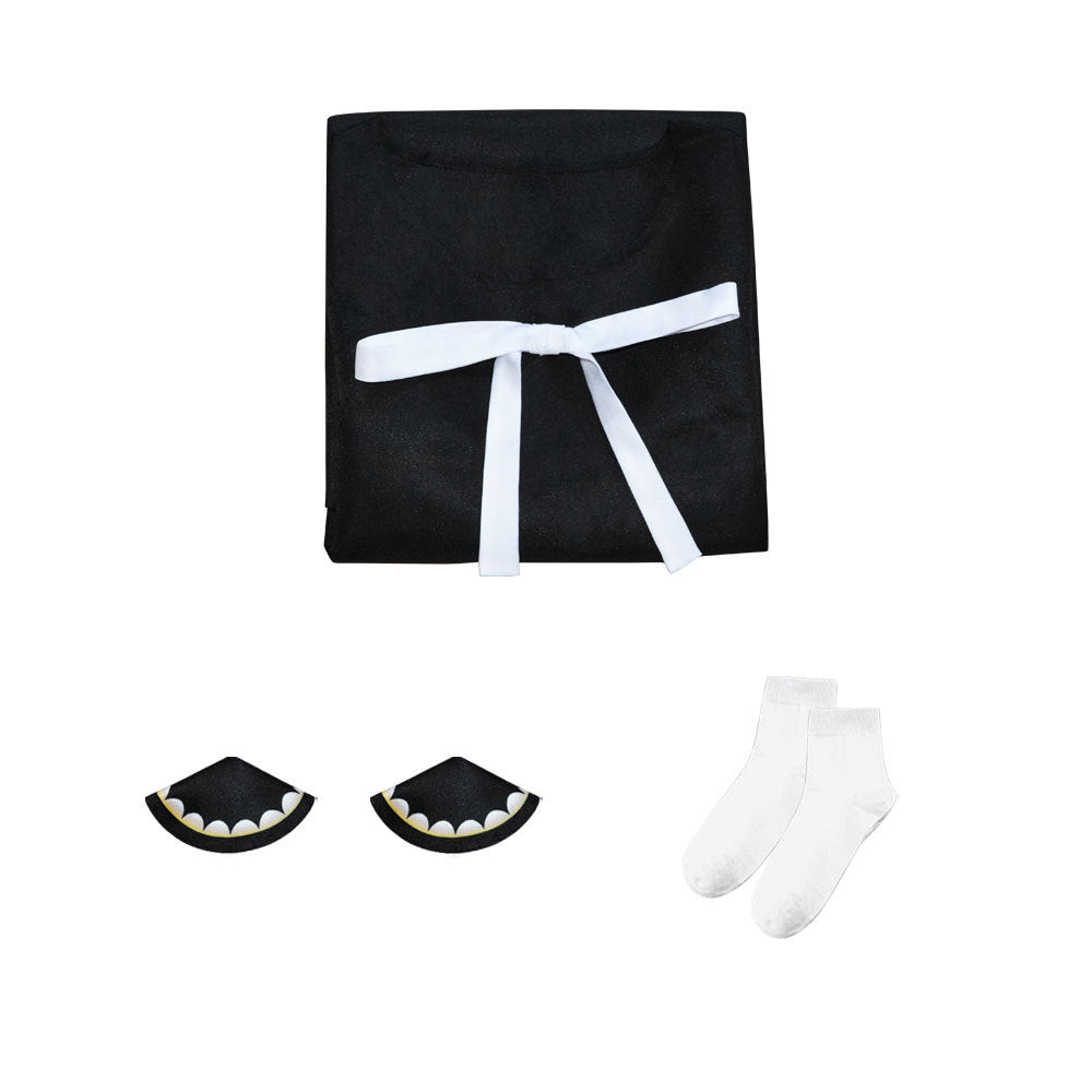 Anya Forger Kids Girls Costume Black Pajamas Outfit Costume Halloween Cosplay Dress