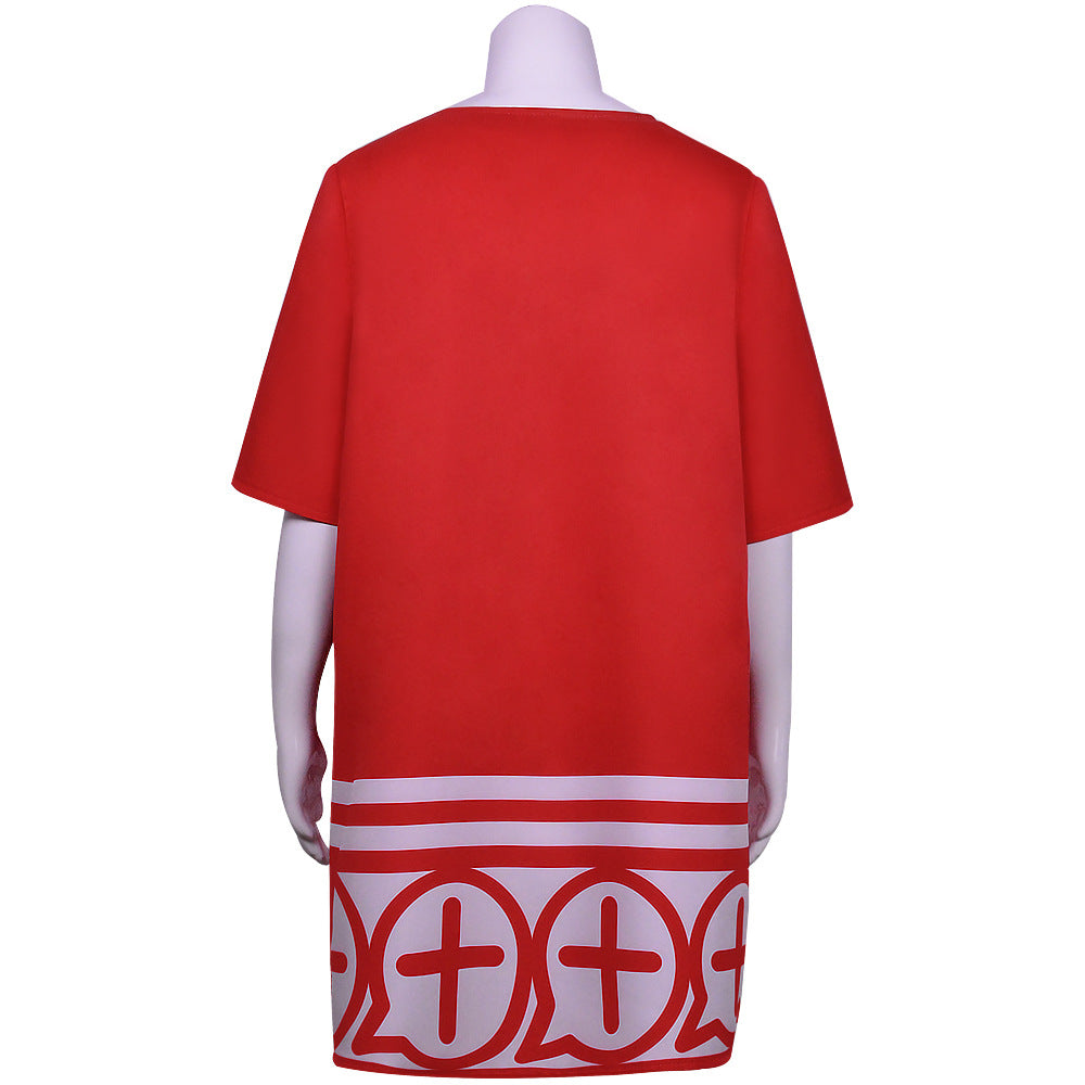 Anya Forger Kids Girls Costume Red Dress Outfit Halloween Costume