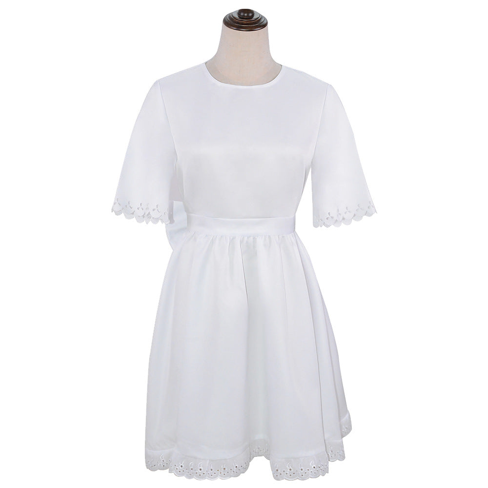 Anya Forger Kids Girls Costume White Dress Version Cosplay Outfit