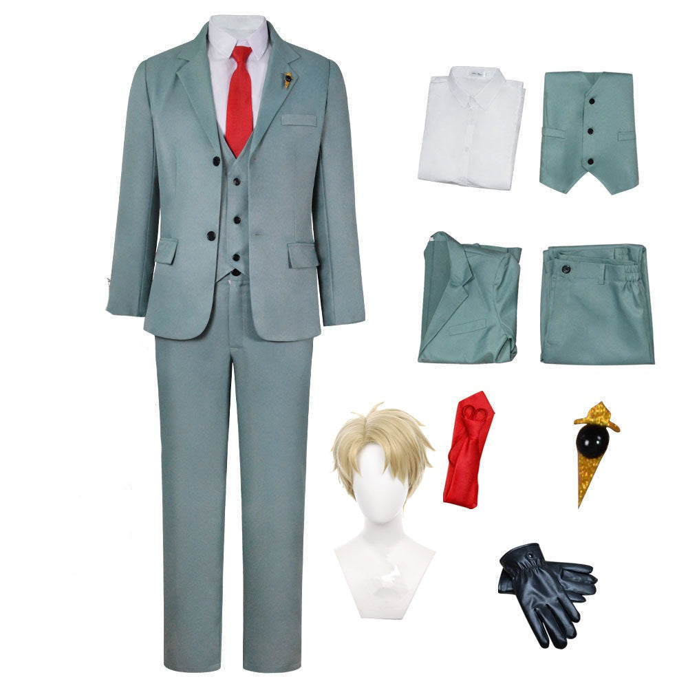 Loid Cosplay Forger Costume Twilight Cosplay Costume Suit Full Set With Wigs Halloween Costume Outfit