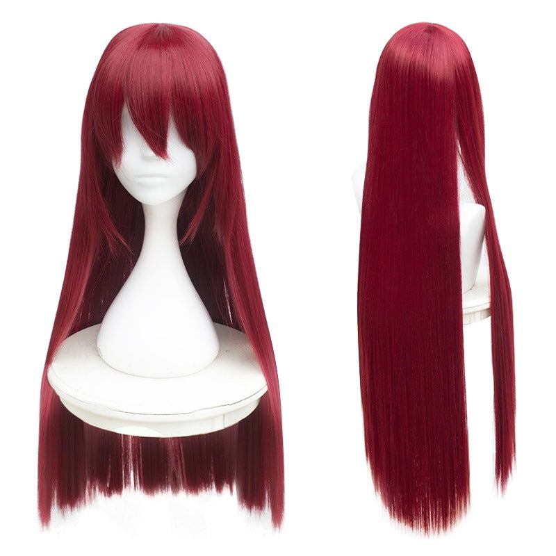 Anime Steins;Gate Kurisu Makise Cosplay Wigs Red Long Wigs