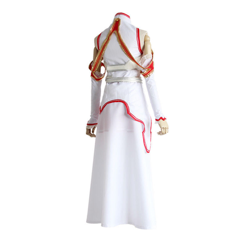 Anime Sword Art Online Yuuki Asuna Cosplay Costume Halloween Full Set Cosplay Dress
