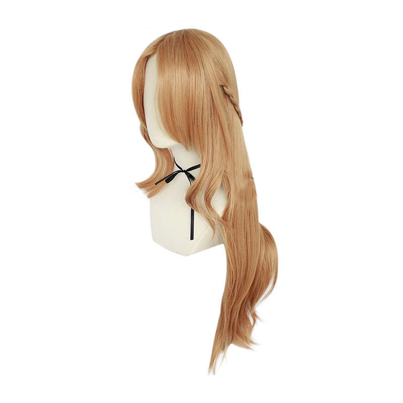 Anime Sword Art Online Yuuki Asuna Wigs SAO Yuki Asuna Long Orange Wigs