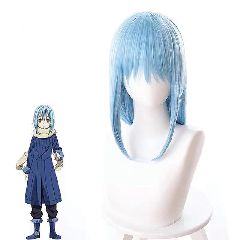Anime That Time I Got Reincarnated As A Slime 2 Rimuru Tempest Full Set Costume With Wigs and Mask Halloween Cosplay Outfit