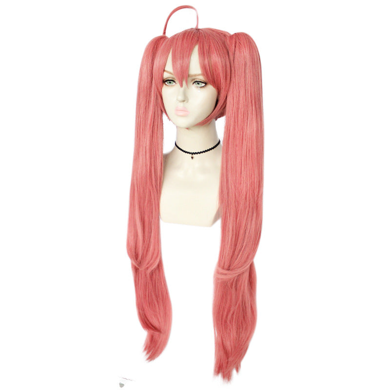 Anime That Time I Got Reincarnated As A Slime Milim Nava Cosplay Wigs Pink Two Ponytails