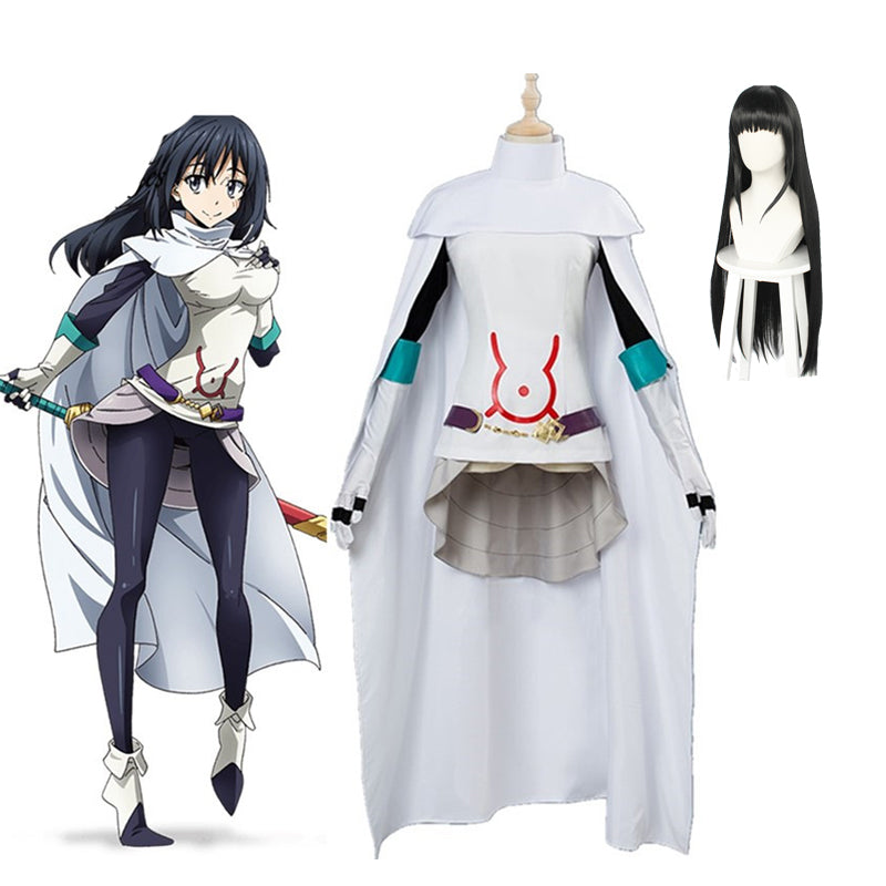 Anime That Time I Got Reincarnated As A Slime Shizu Cosplay Costume With Wigs Set