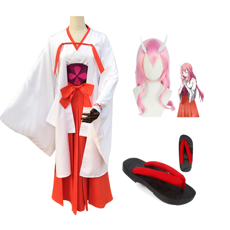 Anime That Time I Got Reincarnated As A Slime Shuna Full Set Cosplay Costume With Wigs and Shoes