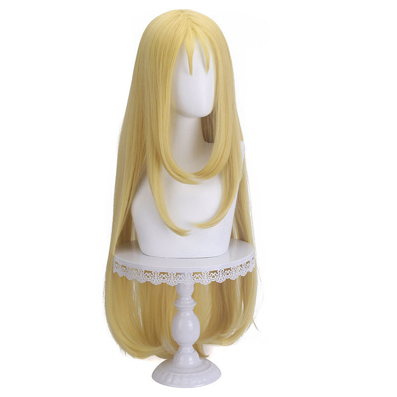 Anime The Eminence in Shadow Alpha Cosplay Wigs Golden Long Wigs