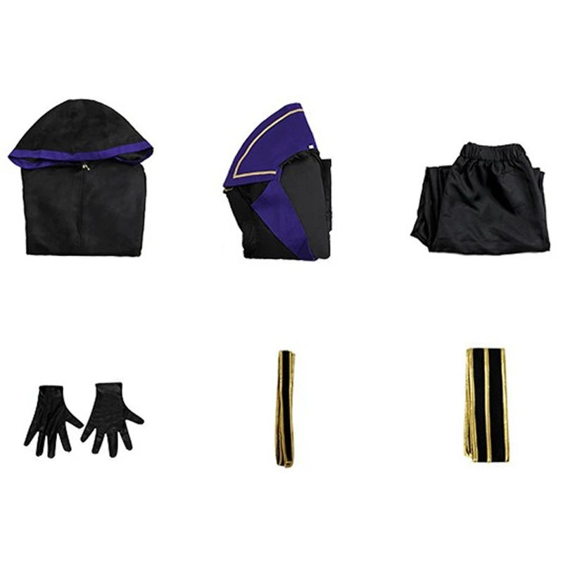 Anime The Eminence in Shadow Cid Kagenou Shadow Outfit Cosplay Costume Full Set With Cloak