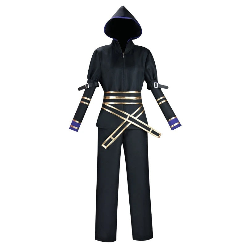 Anime The Eminence in Shadow Cid Kagenou Shadow Outfit Cosplay Costume Full Set With Cloak