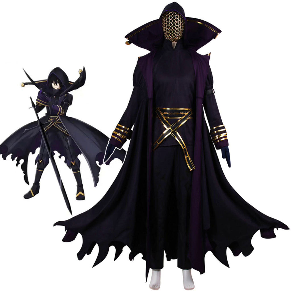 Anime The Eminence in Shadow Cid Kagenou Shadow Outfit Costume With Cloak Deluxe Version Halloween Cosplay Suit
