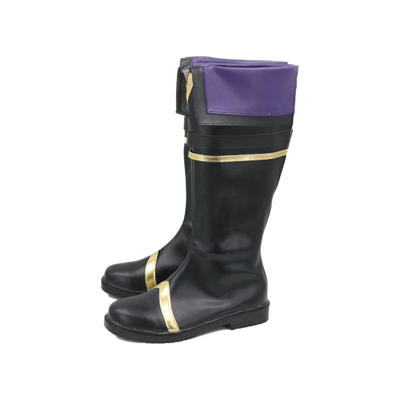 Anime The Eminence in Shadow Cid Kagenou Shadow Outfit Cosplay Shoes PU Leather Costume Shoes Accessories