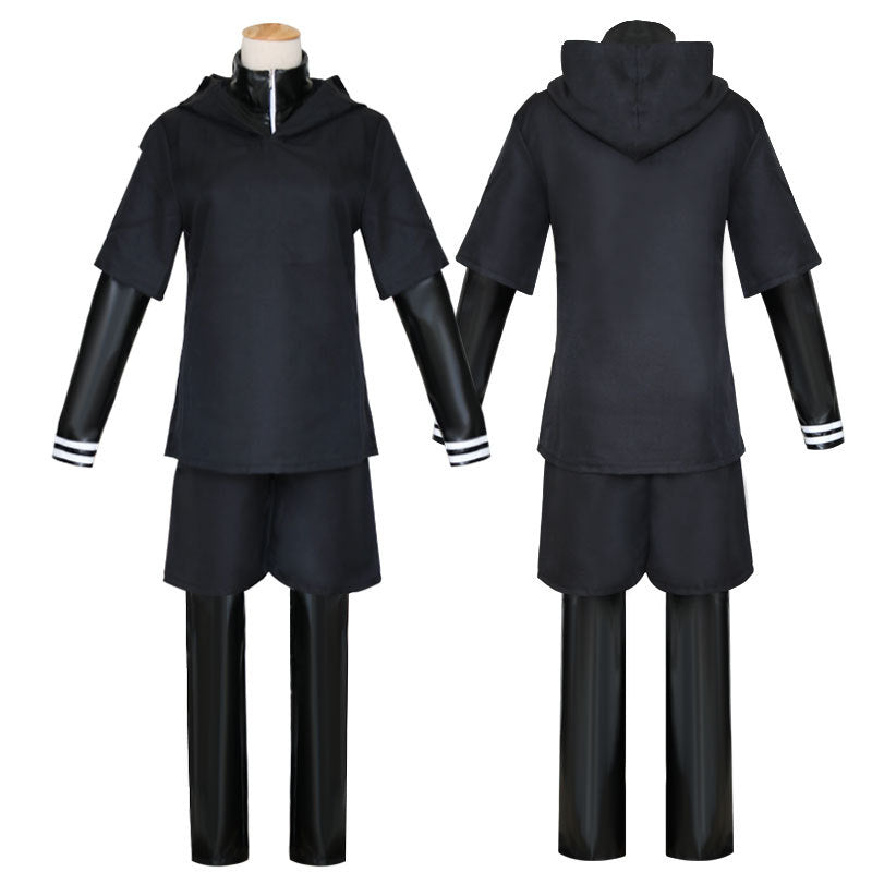 Kaneki Ken Costume Full Set With Mask Wigs and Boots Halloween Carnival Outfit Set