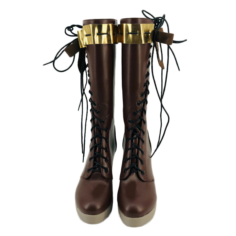 Anime Violet Evergarden Costume Shoes Halloween Costume PU Boots