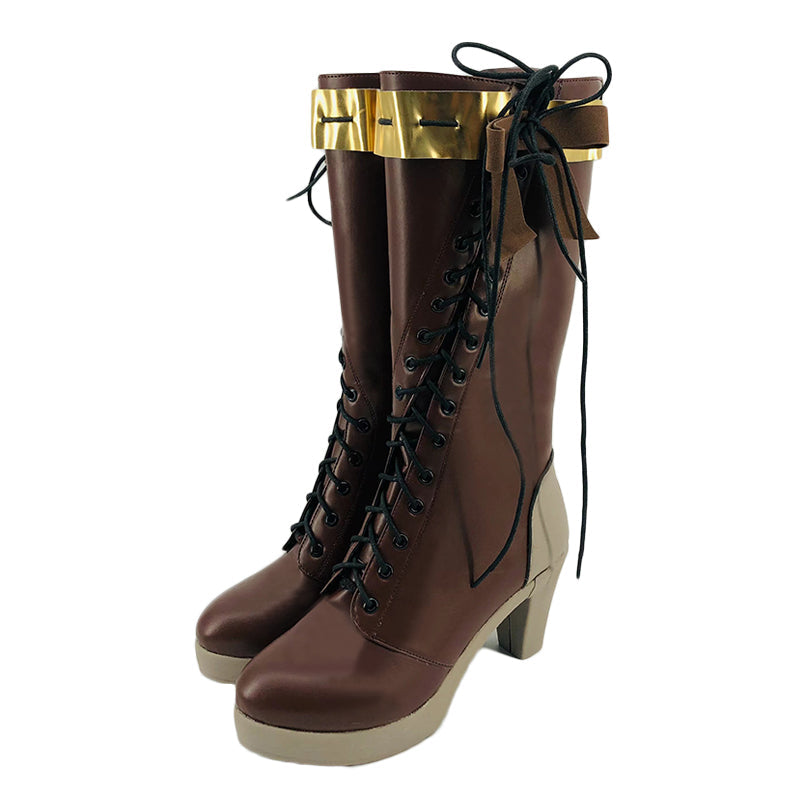 Anime Violet Evergarden Costume Shoes Halloween Costume PU Boots