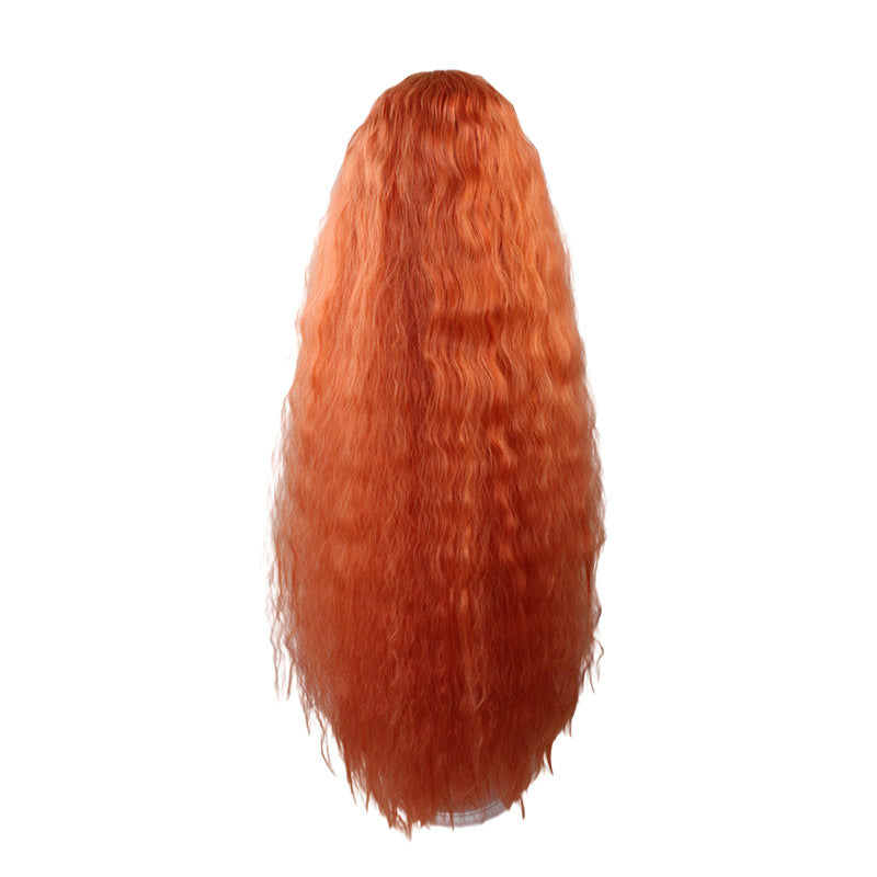 Anime Wonder Egg Priority Frill Cosplay Wigs Long Orange Wigs