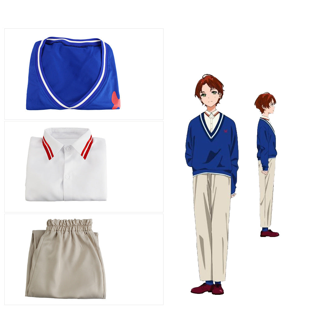 Anime Wonder Egg Priority Momoe Sawaki Cosplay Costume Halloween Carnival Costume