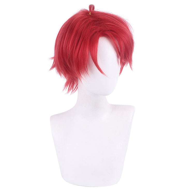 Anime Wonder Egg Priority Momoe Sawaki Cosplay Red Short Wigs