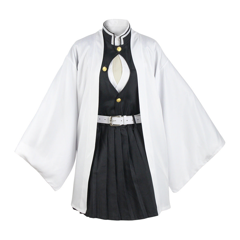 Anime Cosplay Mitsuri Kanroji Kids Version Costume Girls Halloween Cosplay Outfit Set