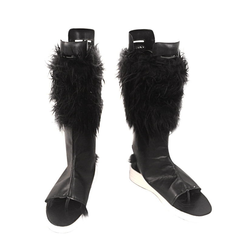 Inosuke Hashibira Costume Shoes Black Boots