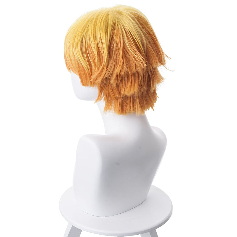 Anime Zenitsu Agatsuma Cosplay Wigs Yellow Short Wigs