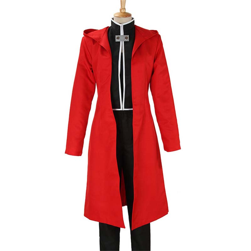 Anime Fullmetal Alchemist Edward Elric Cosplay Costume Full Set With Cloak