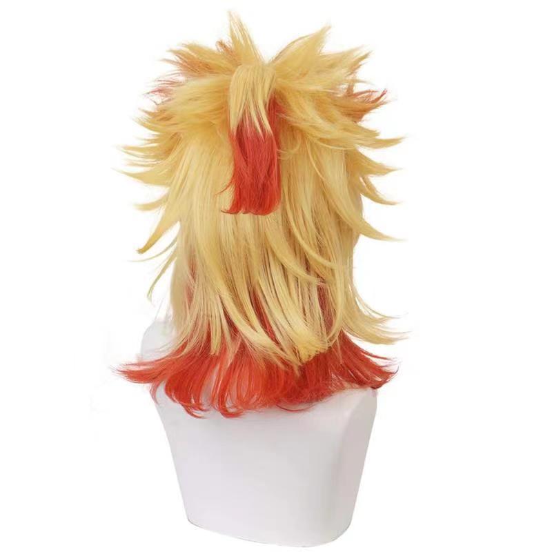 Anime Kyojuro Rengoku Cosplay Wigs Costume Accessories