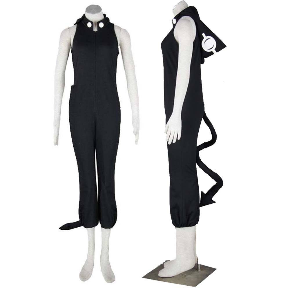 Anime Medusa Gorgon Costume Black Hooded Dress Halloween Cosplay Costume Outfit