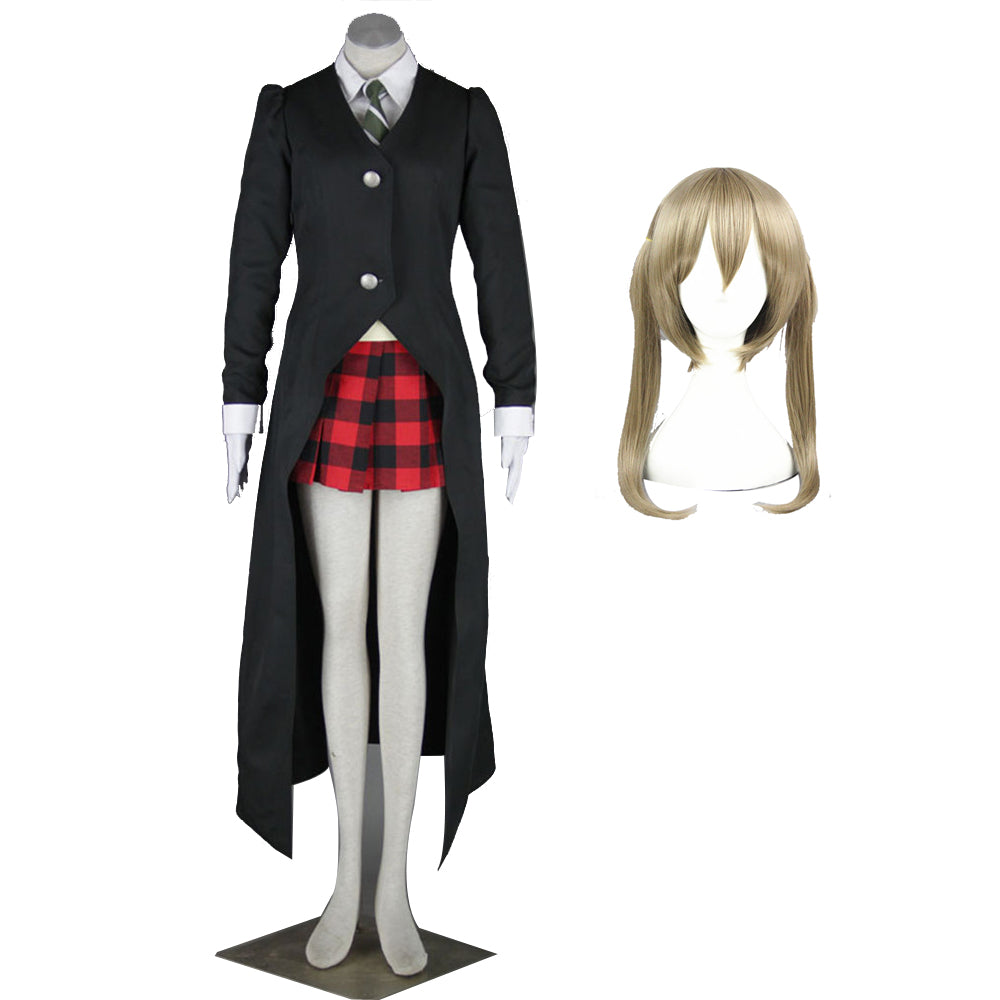 Anime Soul Maka Albarn Cosplay Costume Full Set With Cloak For Kids and Adults Halloween Carnival Cosplay Outfit