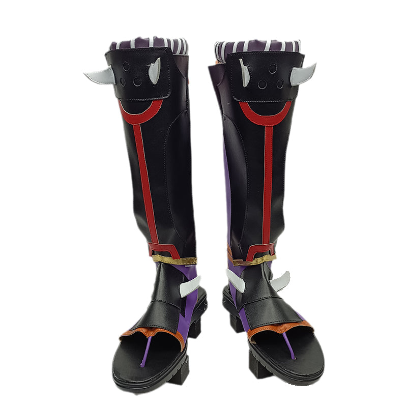 Genshin Impact Arataki Itto Cosplay Shoes Customized PU leather Costume Boots