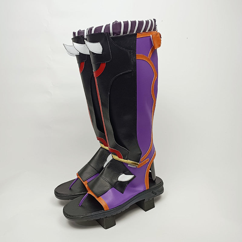 Genshin Impact Arataki Itto Cosplay Shoes Customized PU leather Costume Boots