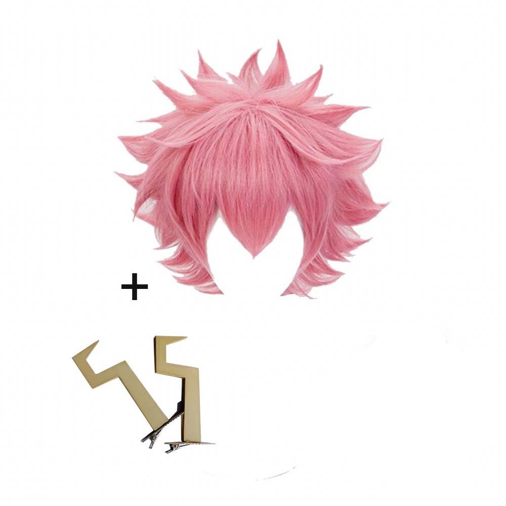 Mina Ashido Pinky Cosplay Wigs Pink Wigs With Hairpins