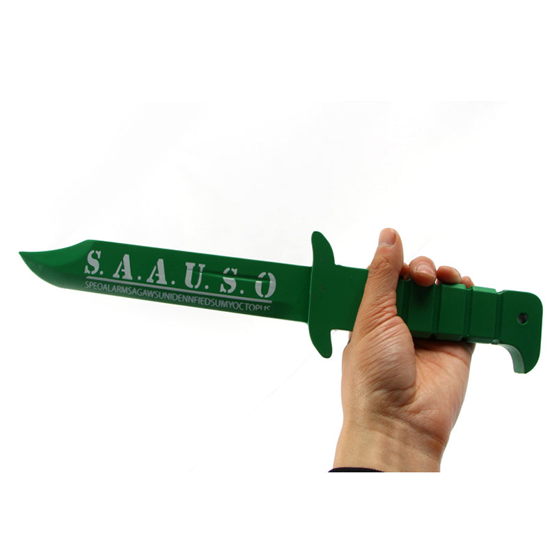 Assassination Classroom Nagisa Shiota Cosplay Props Green Wood Dagger