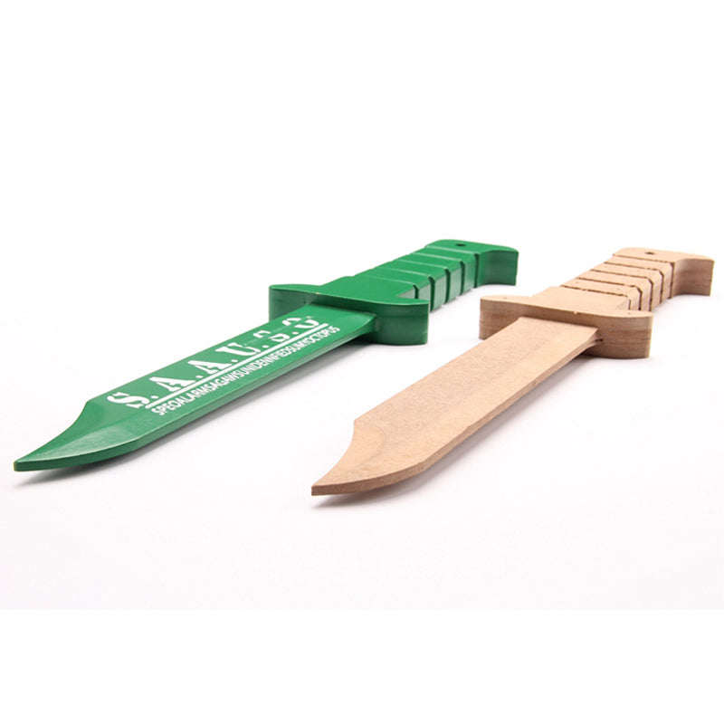 Assassination Classroom Nagisa Shiota Cosplay Props Green Wood Dagger