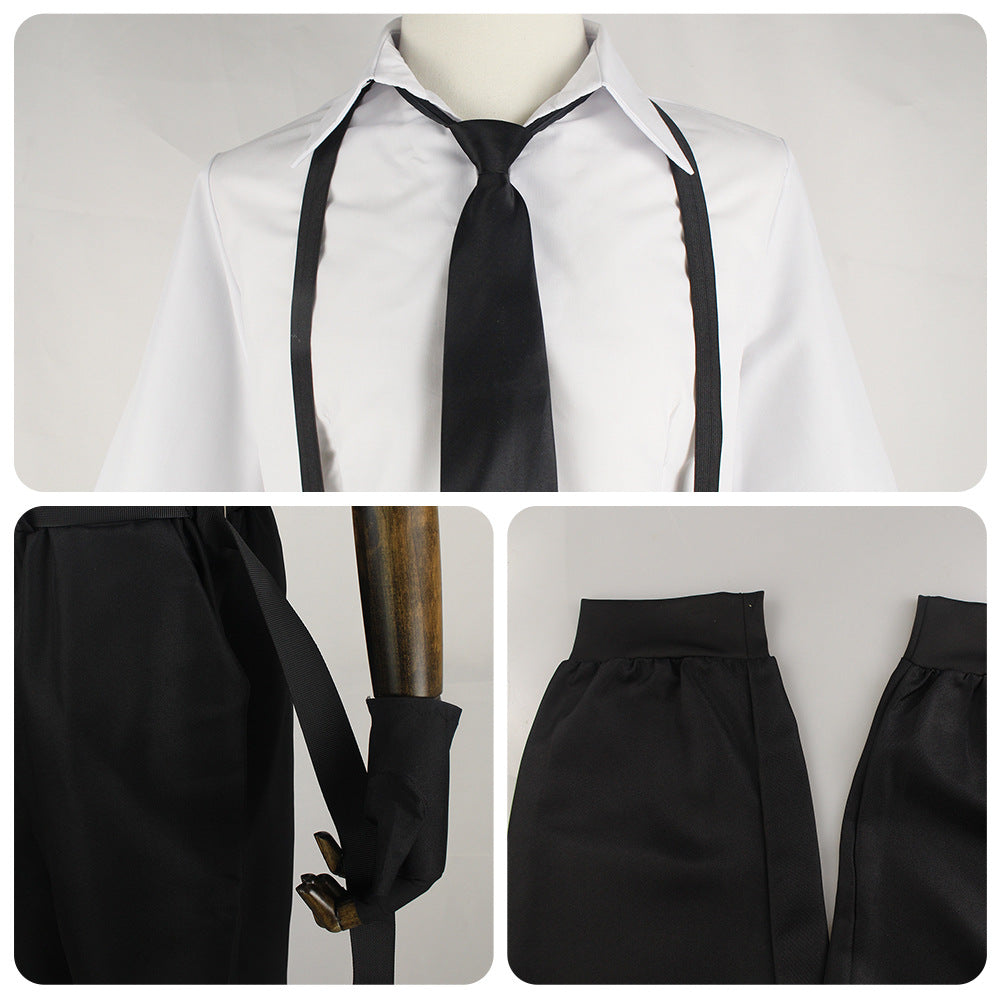 Atsushi Nakajima Costume Suit With Wigs Set Bungou Stray Dogs Atsushi Nakajima Halloween Cosplay Outfit