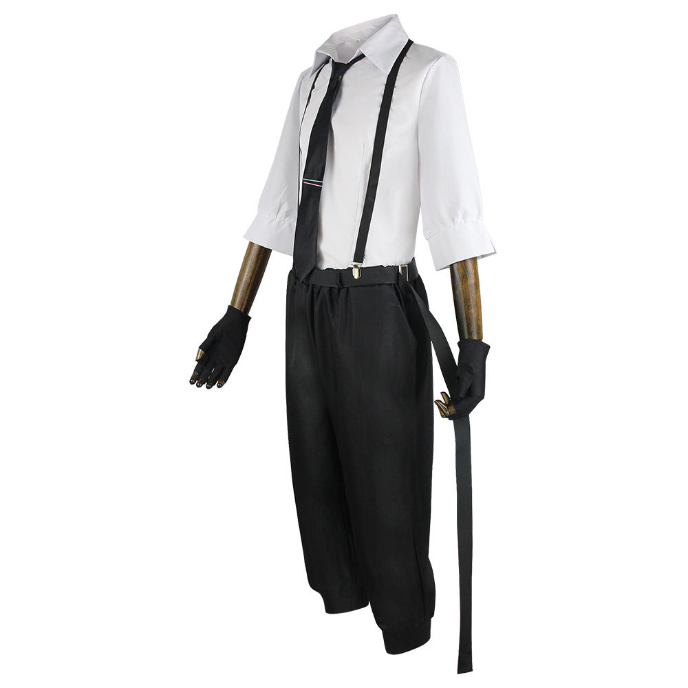 Atsushi Nakajima Costume Suit With Wigs Set Bungou Stray Dogs Atsushi Nakajima Halloween Cosplay Outfit