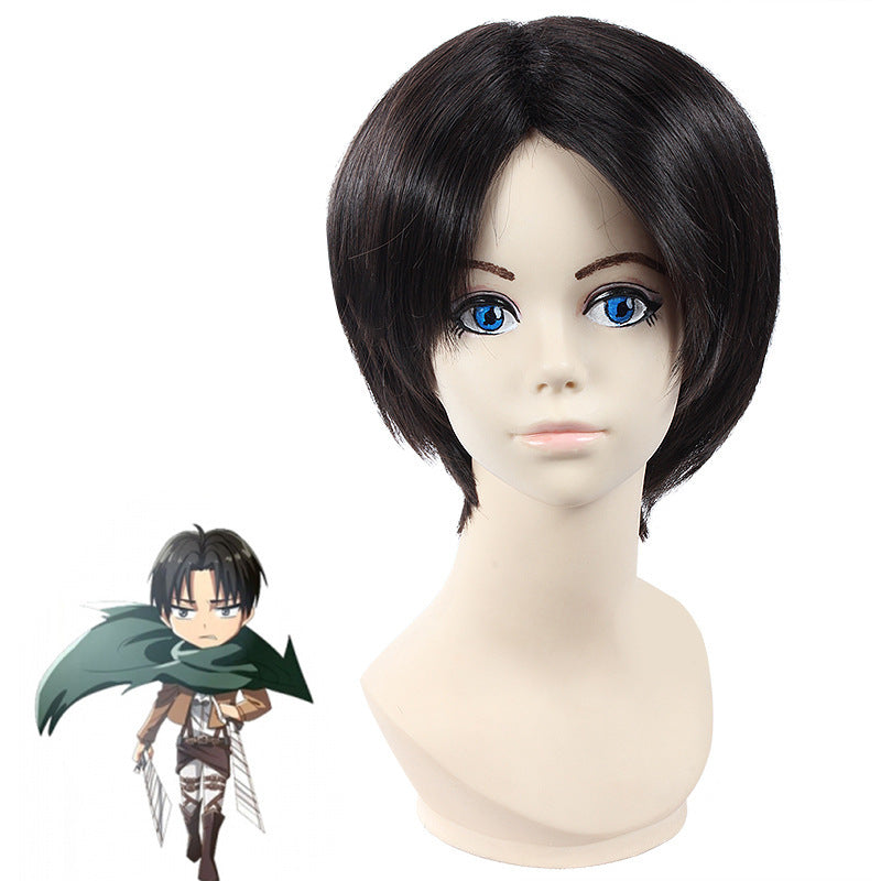 Attack On Titan Shingeki no Kyojin Levi Ackerman Cosplay Wigs