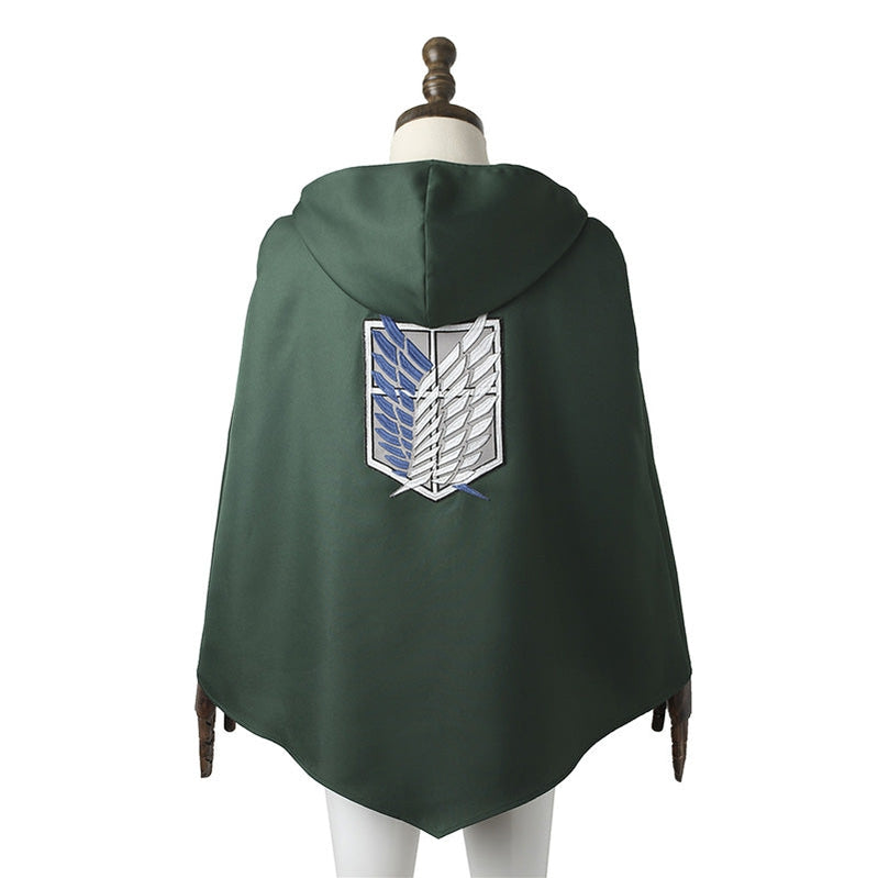 Shingeki no Kyojin Levi Ackerman Costume Full Set With Cloak AOT Halloween Costume Set