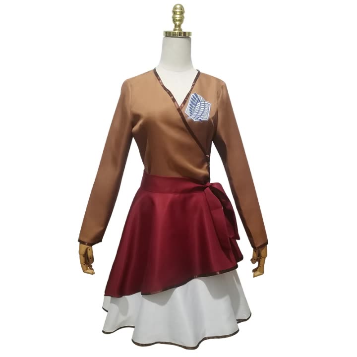 Attack on Titan Girls Female Ver. Costume Scout Regiment Wings of Freedom Lolita Dress Cosplay Costume
