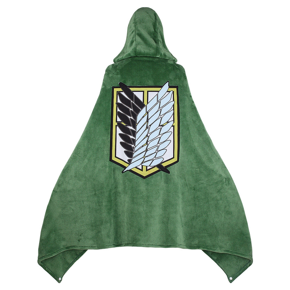 Attack on Titan Shingeki no Kyojin AOT Flannel Cloak Wings of Freedom Bath Robe