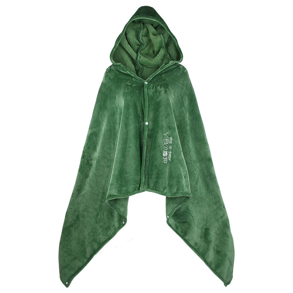 Attack on Titan Shingeki no Kyojin AOT Flannel Cloak Wings of Freedom Bath Robe