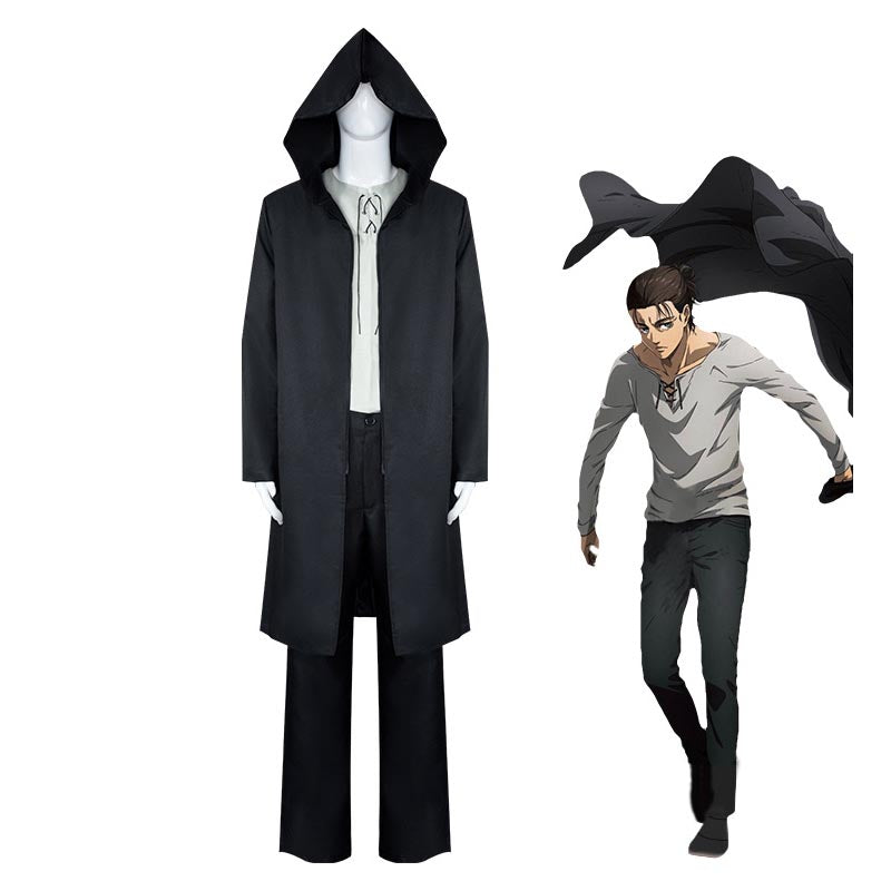 Attack on Titan Shingeki no Kyojin AOT Costume Final Season 4 Eren Jaeger Costume Suit Set