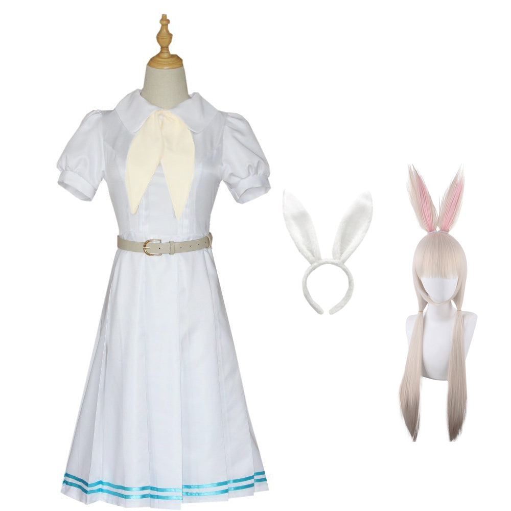 Beastars Haru Costume Miss Rabbit Full Set Costume School Uniform Dress With Wigs Cosplay Outfit