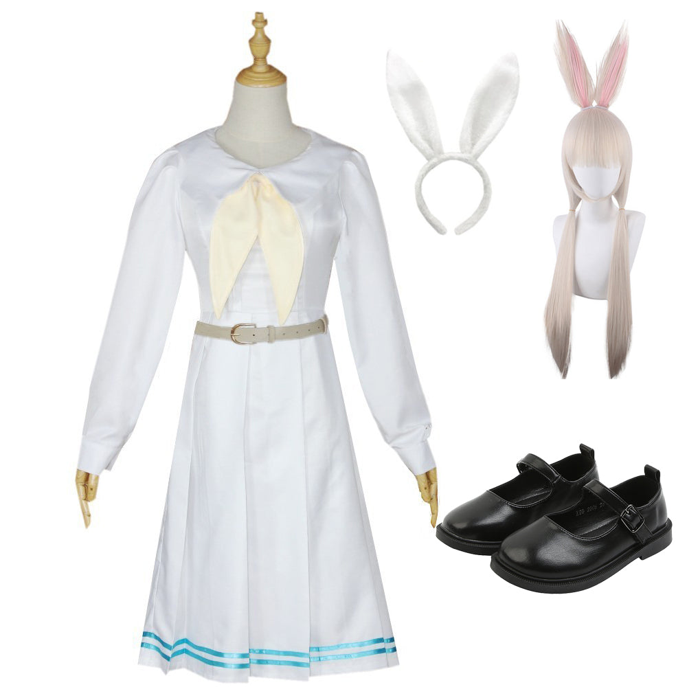 Beastars Haru Costume Miss Rabbit Costume With Wigs and Shoes Whole Set Halloween Costume Set